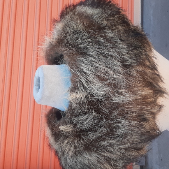 Fox fur collar Tan Brown vintage - Picture 5 of 7